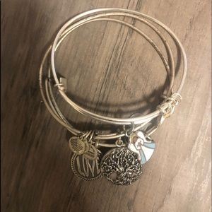 Alex and Ani set of tree braclets